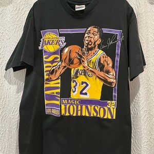 Vintage Collector Magic Johnson Stats T-Shirt